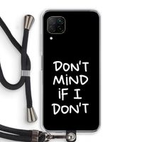 Don't Mind: Huawei P40 Lite Transparant Hoesje met koord
