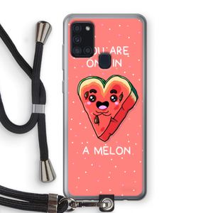 One In A Melon: Samsung Galaxy A21s Transparant Hoesje met koord