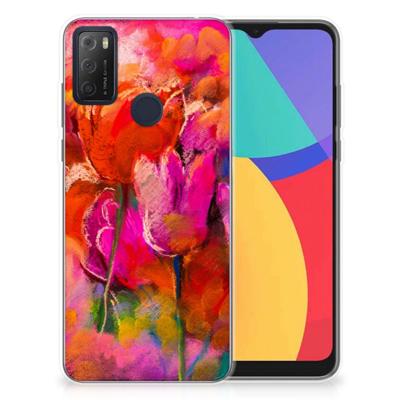 Smartphone hoesje Alcatel 1S (2021) Tulips Smartphone hoesje Alcatel 1S (2021) Tulips