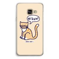 Miauw: Samsung A3 (2017) Transparant Hoesje