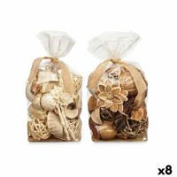 Decorative Potpourri Wit Bruin 19 x 40 x 14 cm (8 Stuks)
