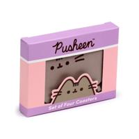 Pusheen de Kat Set 4 Gevormde Onderzetters