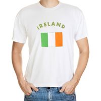 Wit t-shirt Ierland heren - thumbnail