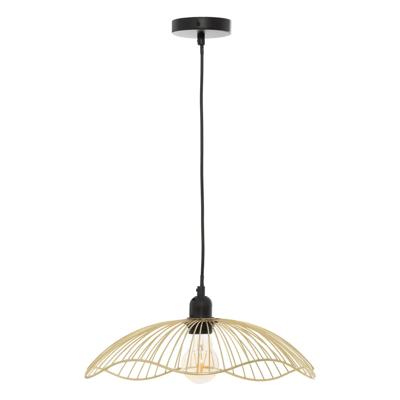 Atmosphera Hanglamp Galtieri - D34 cm - metaal draad - kleur goud - Design lamp - Lampenkap