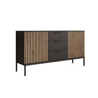 Meubella Dressoir Marbella - Zwart - 150 cm - thumbnail