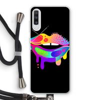 Lip Palette: Samsung Galaxy A70 Transparant Hoesje met koord