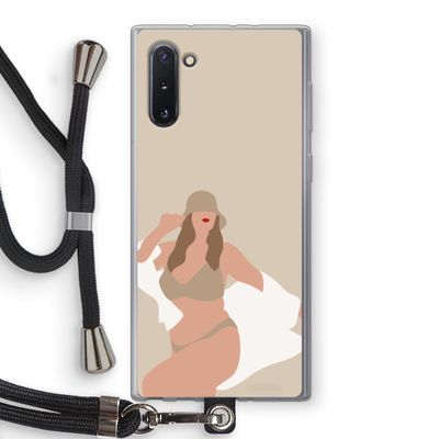 One of a kind: Samsung Galaxy Note 10 Transparant Hoesje met koord
