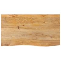 Tafelblad met natuurlijke rand 120x60x3,8 cm massief mangohout