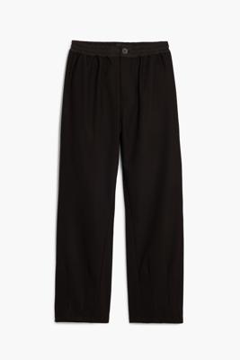 Effen rechte broek - BLACK - 36