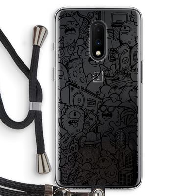 Vexx Black City : OnePlus 7 Transparant Hoesje met koord
