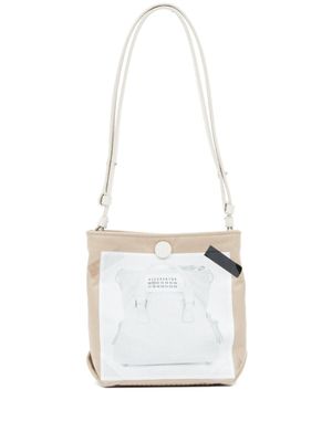 Maison Margiela mini sac cabas 5AC à imprimé trompe l'œil - Tons neutres