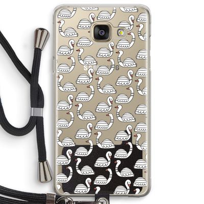 Zwanen: Samsung Galaxy A5 (2016) Transparant Hoesje met koord
