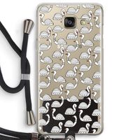 Zwanen: Samsung Galaxy A5 (2016) Transparant Hoesje met koord