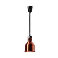 warmtelamp - messing look - 17.5 x 17.5 x 25 cm - Royal Catering - staal - in hoogte verstelbaar
