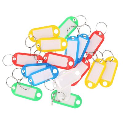 Gekleurde sleutellabels/sleutelhangers - kunststof - 100x - labels/etiket