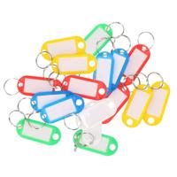 Gekleurde sleutellabels/sleutelhangers - kunststof - 100x - labels/etiket