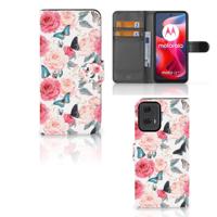 Motorola Moto G24 | G04 | G24 Power Hoesje Butterfly Roses