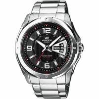 Casio EF-129D-1AVEF Zwart Zilverkleurig Heren horloge