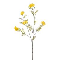 Kunstbloem bloesem tak - 91 cm - geel - kunst zijdebloemen