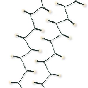 Lumineo kerstverlichting - op batterij - warm wit - buiten - 50 lampjes - boomverlichting
