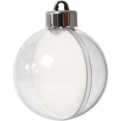 Creativ Company Deco ballen, d 6 cm, transparant, 8 stuk/ 1 doos
