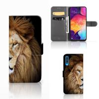 Samsung Galaxy A50 | Telefoonhoesje | Met pasjeshouder | Leeuw