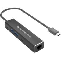 Conceptronic ABBY13B notebook dock & poortreplicator Bedraad USB 3.2 Gen 1 (3.1 Gen 1) Type-C Grijs
