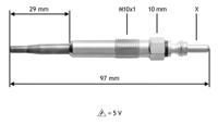 Gloeibougie VALEO, Spanning (Volt)5V, u.a. für Seat, VW, Skoda, Audi