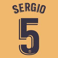 Sergio 5 (Officiële Barcelona Away Bedrukking 2022-2023)
