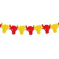 Stieren thema slinger kleuren van Spanje 3 meter   -