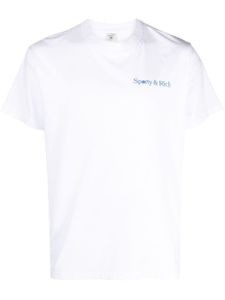 Sporty & Rich t-shirt en coton à logo imprimé - Blanc