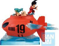 Dragon Ball Ichibansho Figure - Son Goku & Bulma & Krillin (VS Red Ribbon Army)