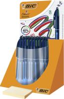 BIC Colours Smooth Drop 4-kleurenbalpen, medium, display van 30 stuks