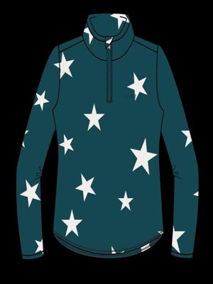 Protest Bette 1/4 Zip Pully Kinderen Rainstorm Blue 152