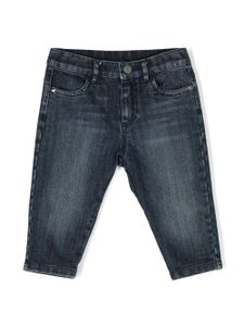 Roberto Cavalli Junior pantalon en jean à logo brodé - Bleu