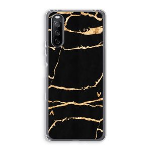Gouden marmer: Sony Xperia 10 III Transparant Hoesje