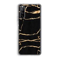 Gouden marmer: Sony Xperia 10 III Transparant Hoesje
