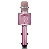 LENCO BMC-090PK - Karaoke Bluetooth® microfoon met speaker en verlichting - Roze