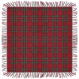 Unique Living - Tafelkleed Xmas Tartan - 90x90cm - Red