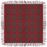 Unique Living - Tafelkleed Xmas Tartan - 90x90cm - Red