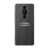 uzelf graag zien: Sony Xperia Pro-I Transparant Hoesje