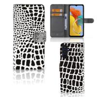 Samsung Galaxy M14 | Telefoonhoesje | Met pasjeshouder | Slangenprint