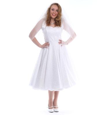 Ivy Lace Satin Dress White-36 (NL) /10 (UK) | 37% korting