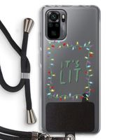 It's Lit: Xiaomi Redmi Note 10 Pro Transparant Hoesje met koord