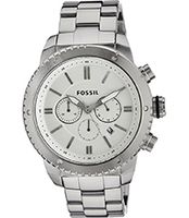 Horlogeband Fossil BQ1724 Roestvrij staal (RVS) Staal 22mm