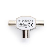 Nedis Satelliet- en Antenne-Adapter | 2x Coax Male | IEC Female | 1 stuks - CSGP40950ME CSGP40950ME - thumbnail