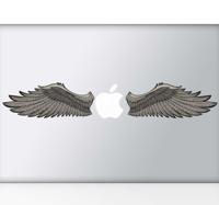 Sticker Laptop Apple Vleugels - thumbnail