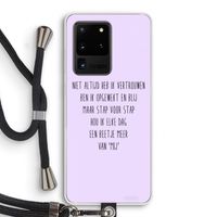 Zelfvertrouwen: Samsung Galaxy S20 Ultra Transparant Hoesje met koord