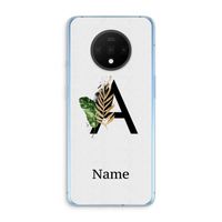 Charcoal Flora: OnePlus 7T Transparant Hoesje