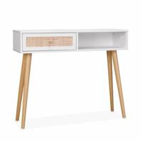 sweeek - Sidetable met rotan